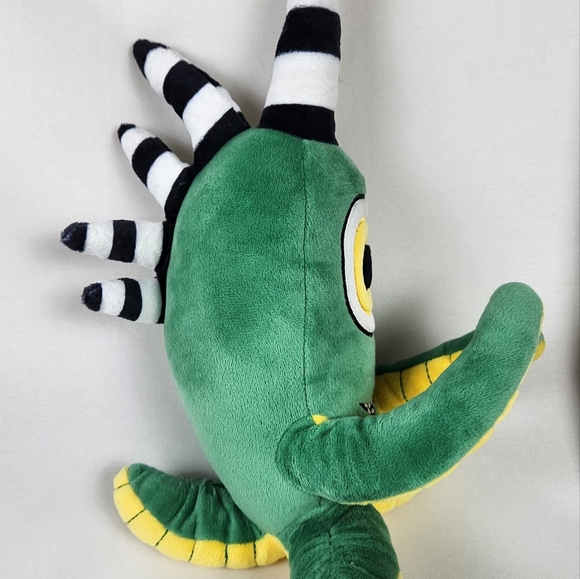 One Eyed Green Monster Plush - Picture 2 of 5